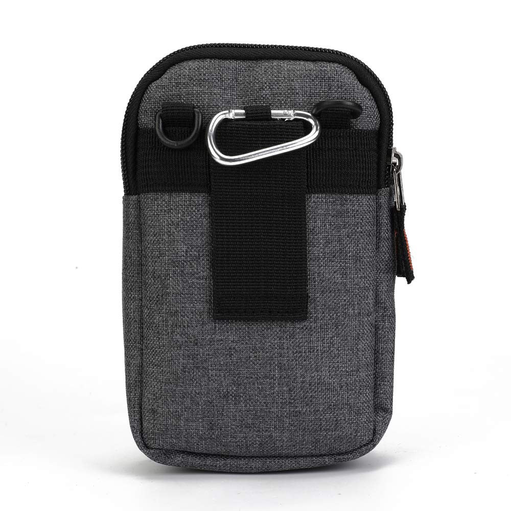 Étui Ceinture DFVmobile Pour OnePlus Nord (2020) – Housse En Nylon Noir, Avec Deux Passants, Protection Totale