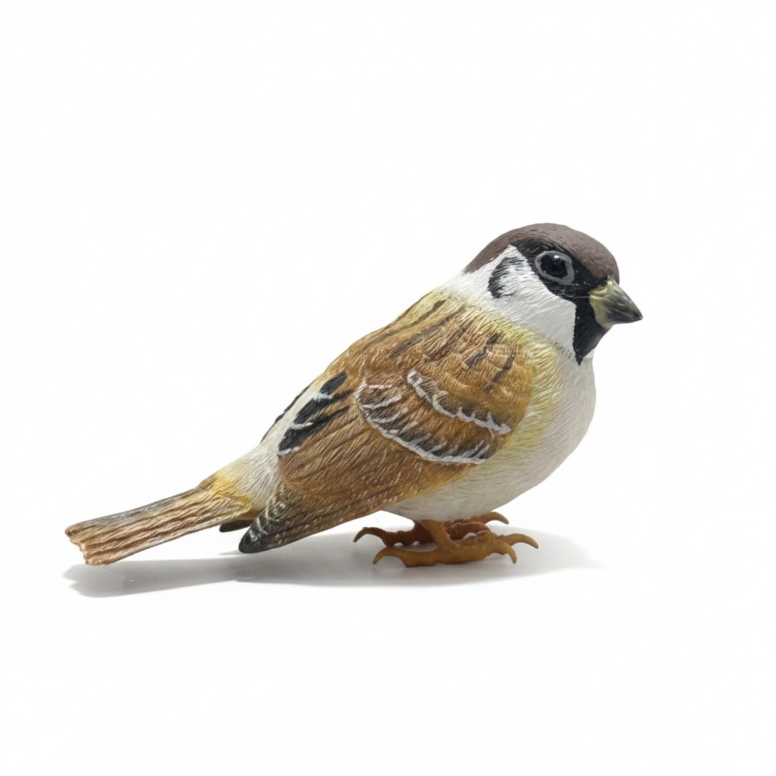 Figurine moineau en résine oiseau multicolore à offrir pour une crémaillère