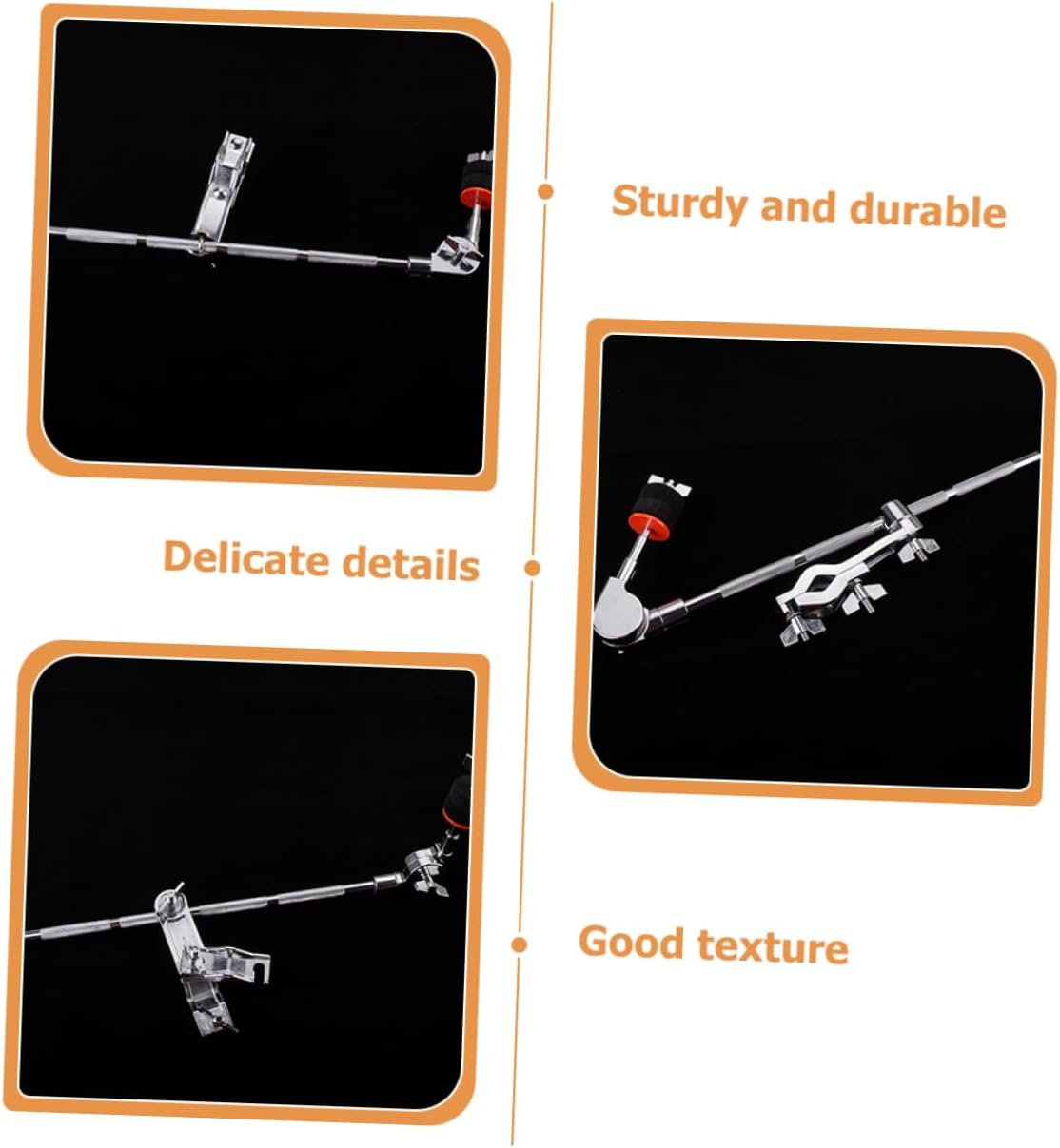 UPKOCH Professional Drum Show Jacket Cymbal Boom Stand Extension Grabber Adjustable Extension Arm Boomarm Metal Clamp Holder Drum Accessory