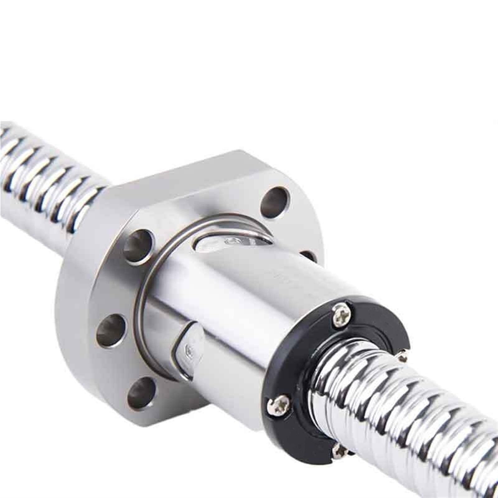 GTPBAO SFA1610 Kugelumlaufspindel mit einzelner Kugelmutter, C7 gerollt, 16 mm Durchmesser, 10 mm Steigung, BK12 BF12 endbearbeitete Schraube for Roboterarm Bewegungsschiene(600mm 23.62" long)