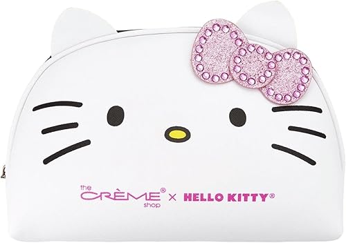 Miniatura 1 de The Creme Shop x Hello Kitty Y2K Cutie - Bolsa de maquillaje de edición limitada, Blanco, rosa