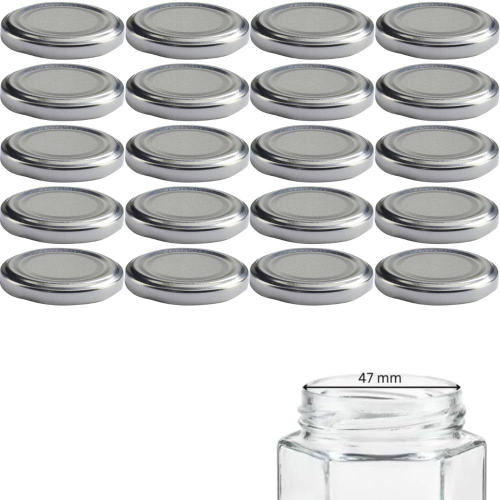 4x Twist-Off Deckel Für Große Einmachgläser – Weiß, TO 100, 10,3 Cm