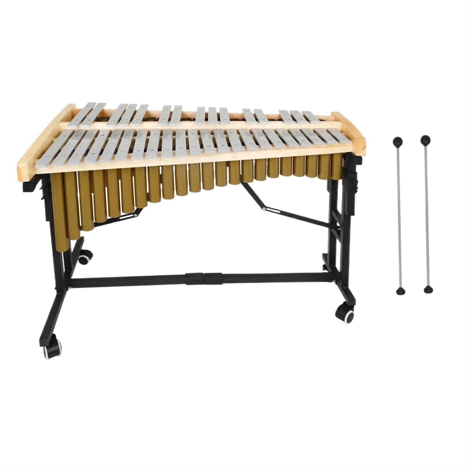 Xylophon-Instrument Für Erwachsene 37 Noten Xylophon Glockenspiel Aluminium Xylophon Professionelles Percussion-Musikinstrument Mit Ständerschlägeln