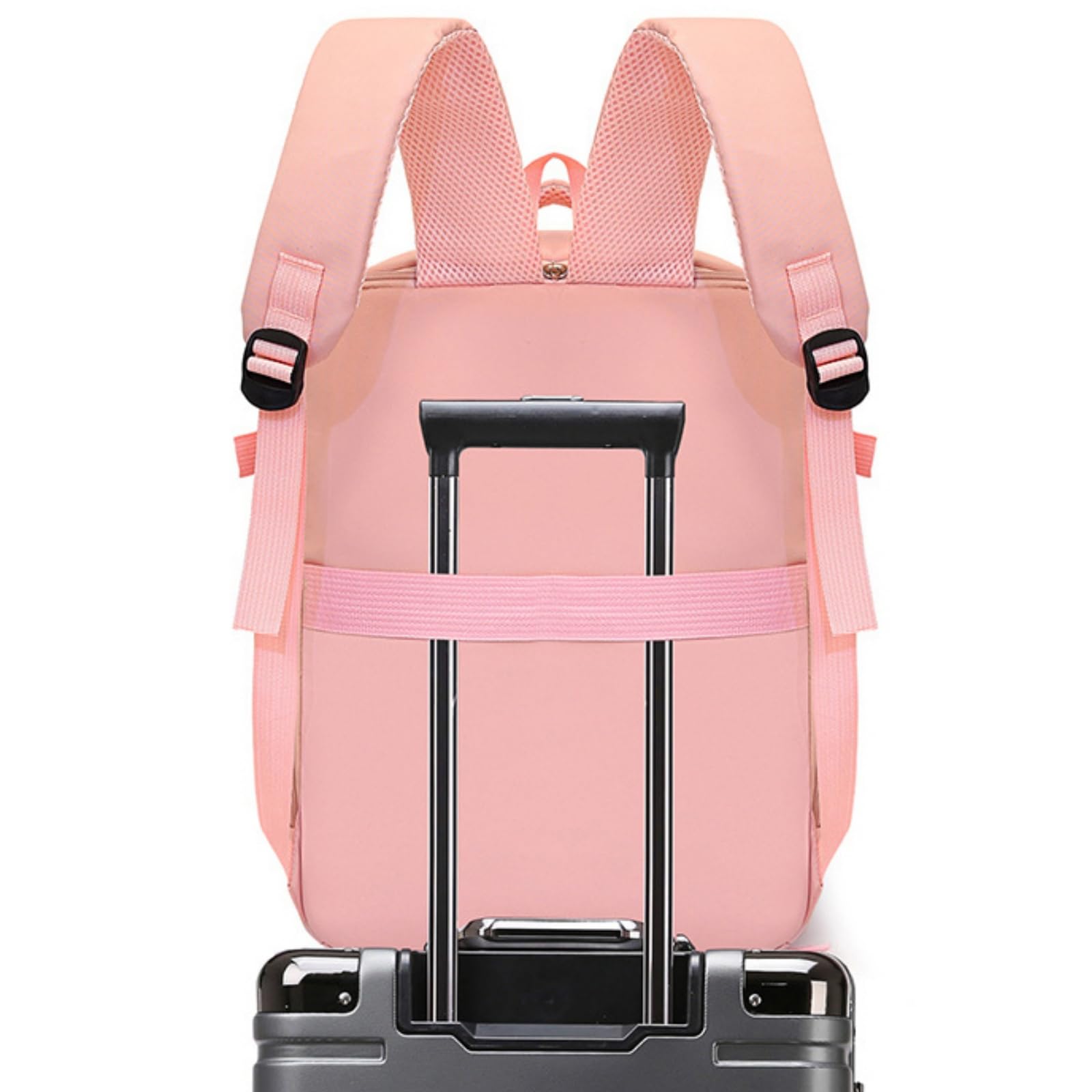 Bagage Cabine 40x30x20 Sac à Dos Voyage Cabine Avion Femme Homme, Impermeable Bagage à Main sous Siège, Sac de Voyage pour Ryanair Scolaires Travail, Couleur Pure (Noir A)