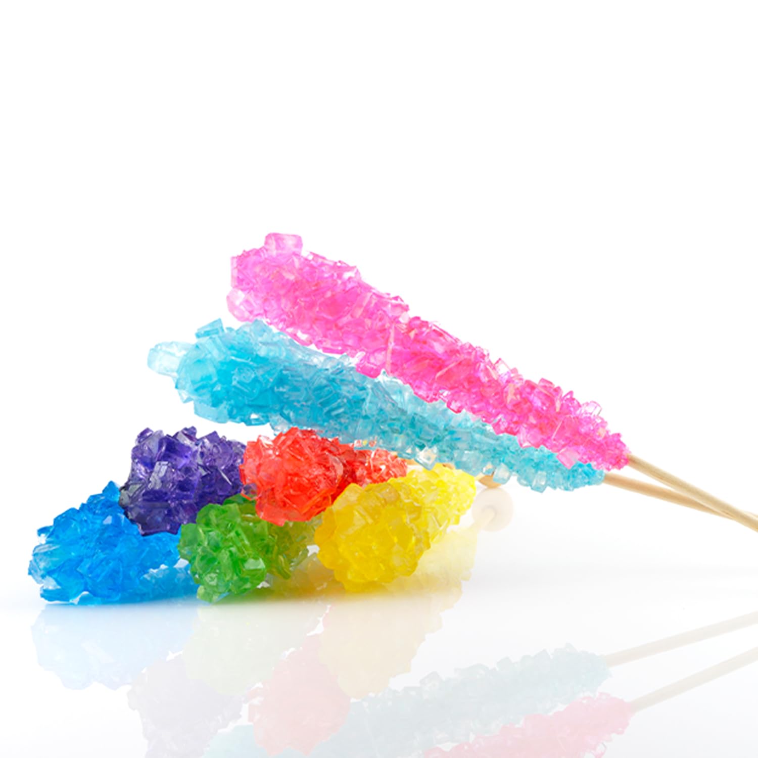 Rock Candy Sticks, Azúcar Cristal en Palillo, 8 Sabores 48x14 g