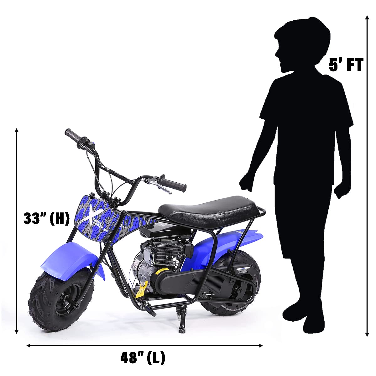 XtremepowerUS ProSeries 105cc Off Road Dirt Bike 4Stroke Kids Dirt