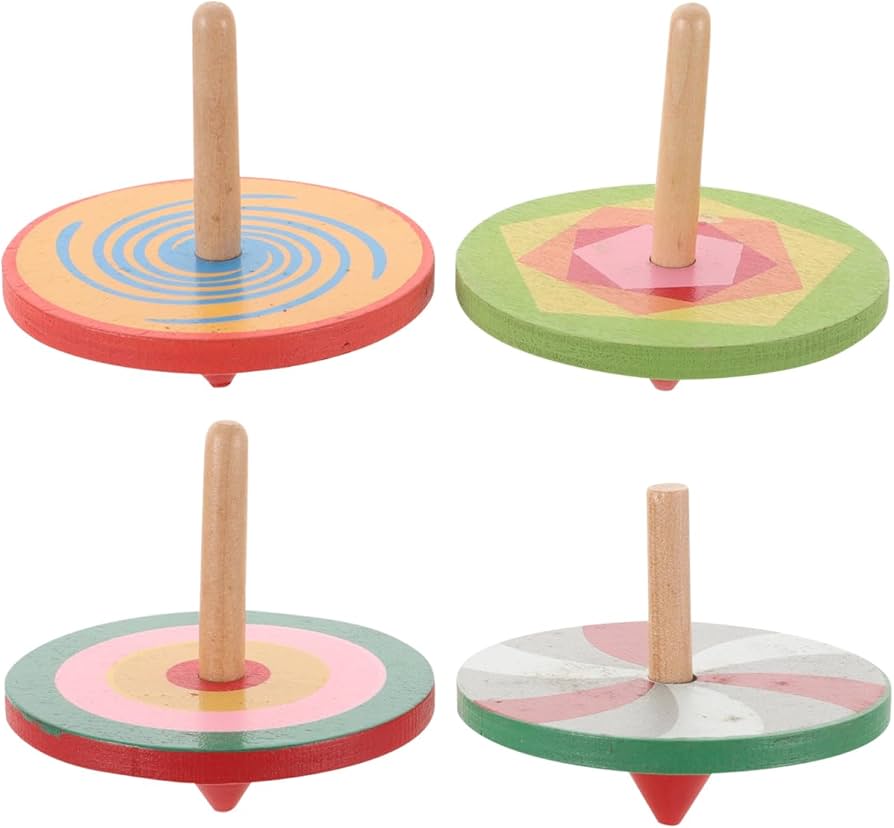 木製手回し独楽 Amazon.co.jp: SKISUNO 木製 手回しこま 4個セット 子供用