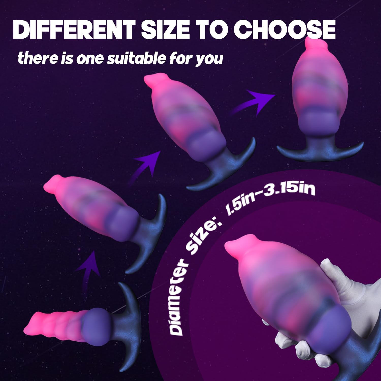 Inflatable Butt Plug Knot Large ButtPlug,Large Anal Plug Wearable Inflatable Dildo Silicone Prostate Toy with Safe T-Base,Anal Trainer Stretcher Adult Sex Toy for Men Women Couple Gay