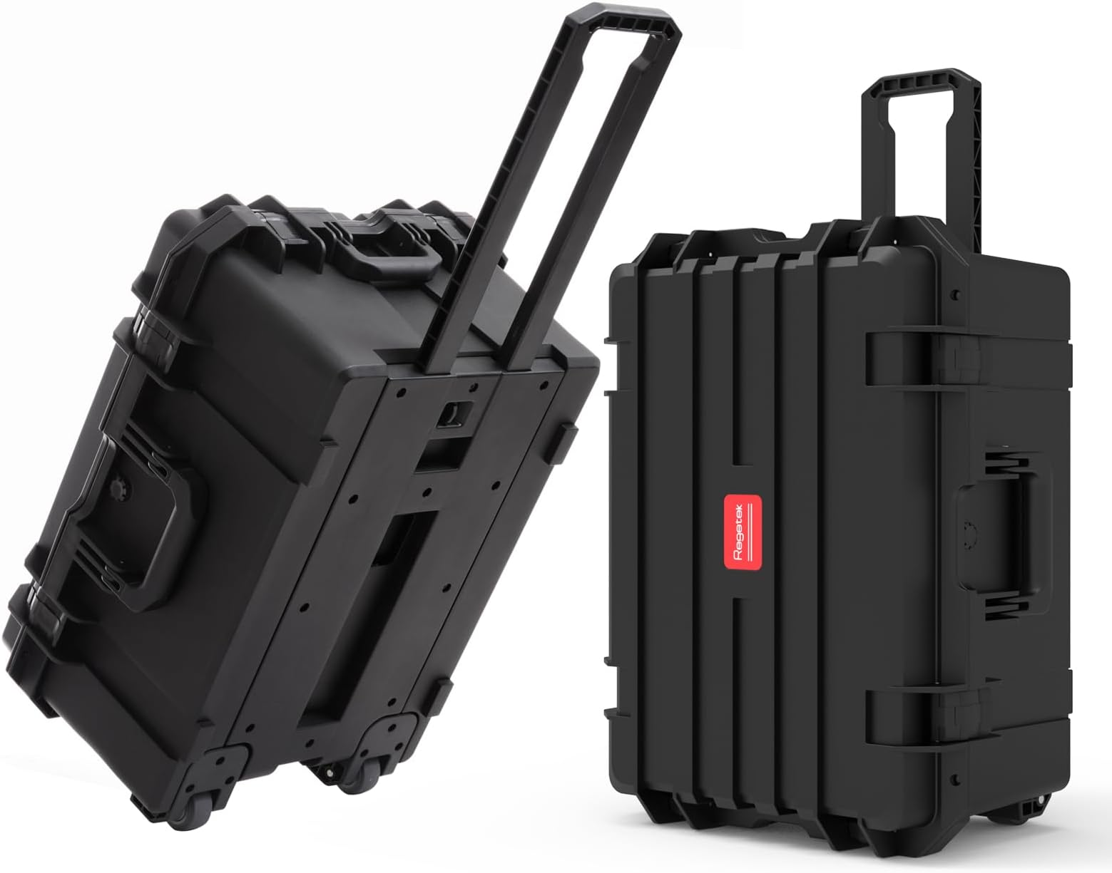 Regetek 27 Inch Waterproof Hard Case with Wheels,Customizable Foam