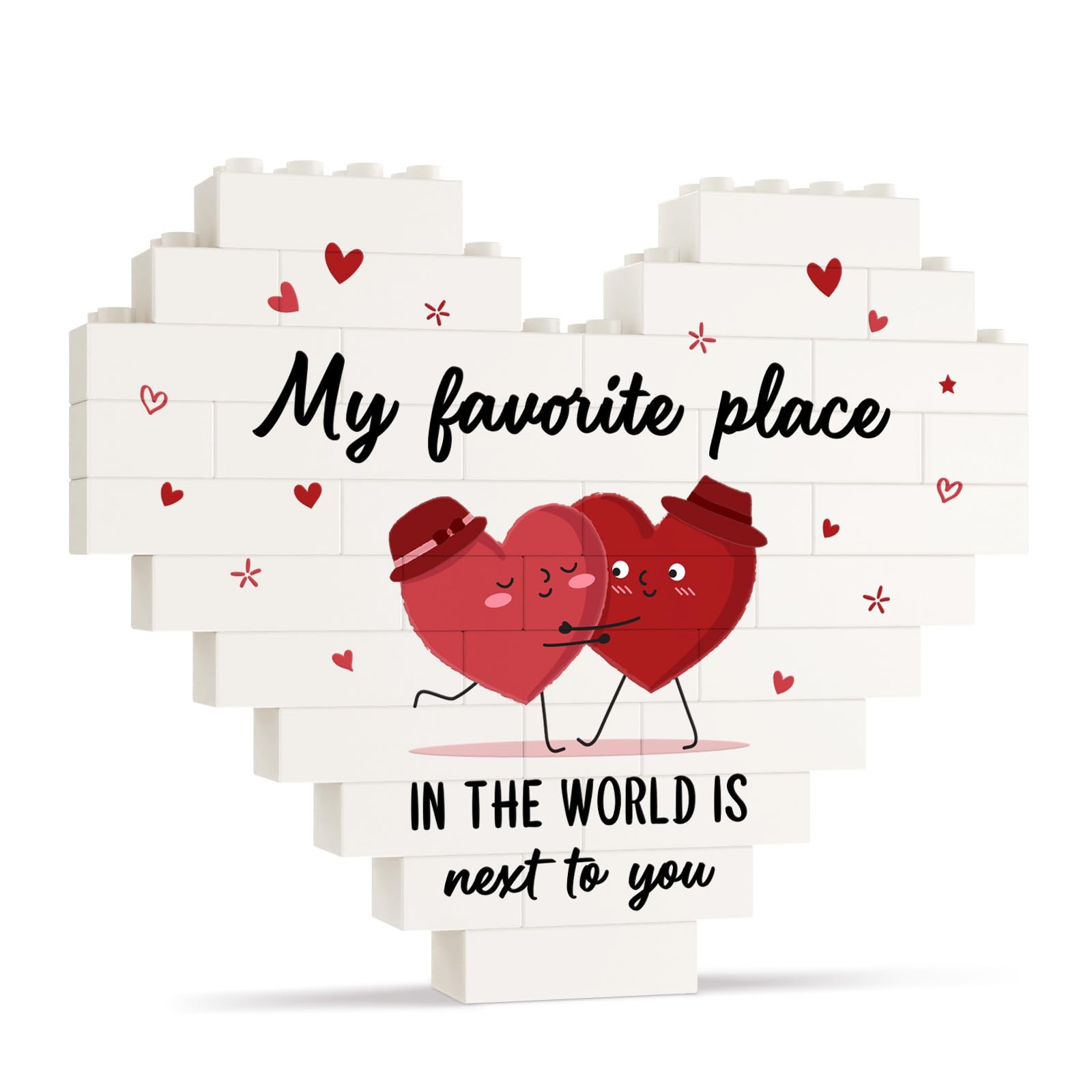 Anniversary Wedding Gifts for Him Her, Heart-shaped Puzzle Piece Couple Gift, I Love You Gift for Boyfriend Girlfriend, Valentines Presents for Her, Him, Wife, Husband