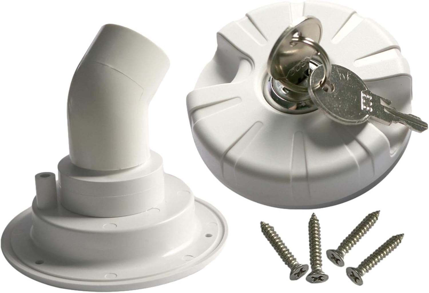 Eayoly 5 Pcs Fresh Water Fill Hatch Inlet Camper Water Inlet Hatch Round Water Inlet Fill