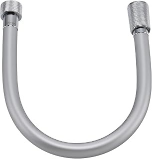 15 Inches Silver Silicone Shower Hose Extra Short Replacement