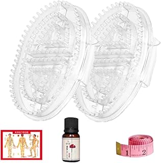 Meridian Brush, 2pieces Meridian Massage Brush, Body Relaxation Oil Massage Comb, Ergonomic Meridian Brush, Professional Meridian Brush, for Relaxation and Improved Circulation(Transparent)