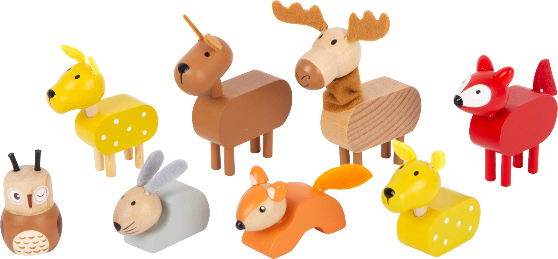 small foot Spielset Waldweihnacht der Tiere aus Holz, mit weihnachtlichen Spielfiguren, für Kinder ab 3 Jahren, 11749