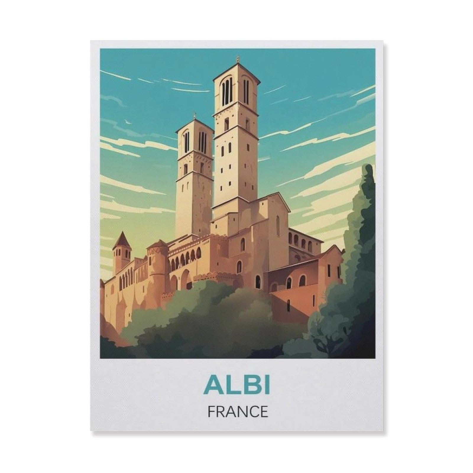 Metal Tin Sign，Albi France(20x30cm）