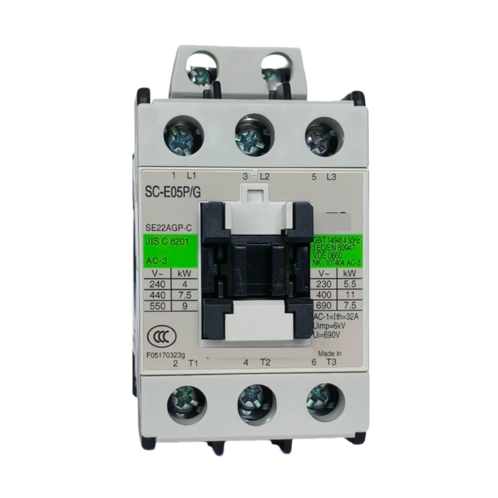 HKEJSJWA Contactors SC-E05P/G, DC24V DC48V DC110V DC220V Electromagnetic Contactor(DC24V)