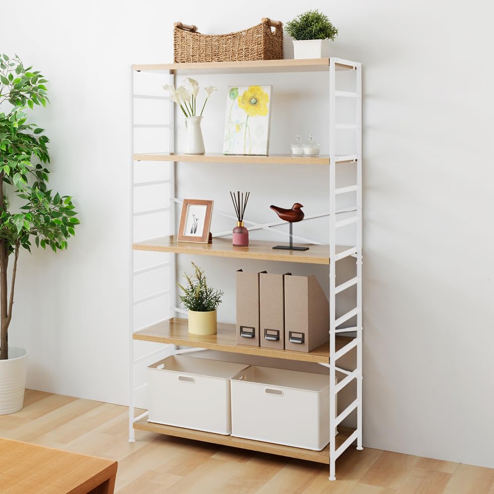 Amazon｜アイリスプラザ ラック 棚 収納 収納ラック 隙間収納 木製棚板