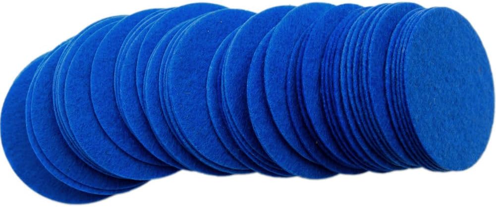 Playfully Ever After 2 Inch Blue 58pc Stiff Felt Circles