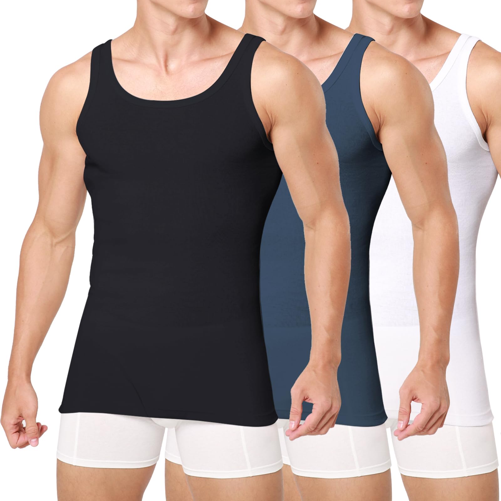 Smart Sir Canottiera Uomo Pacco da 3/5, 100% Cotone, Morbida sulla Pelle | Assorbente e Traspirante, Canotta uomo, Vestibilità Perfetta, Per Diverse Morfologie, Ideale per Quotidiano & Tempo Libero