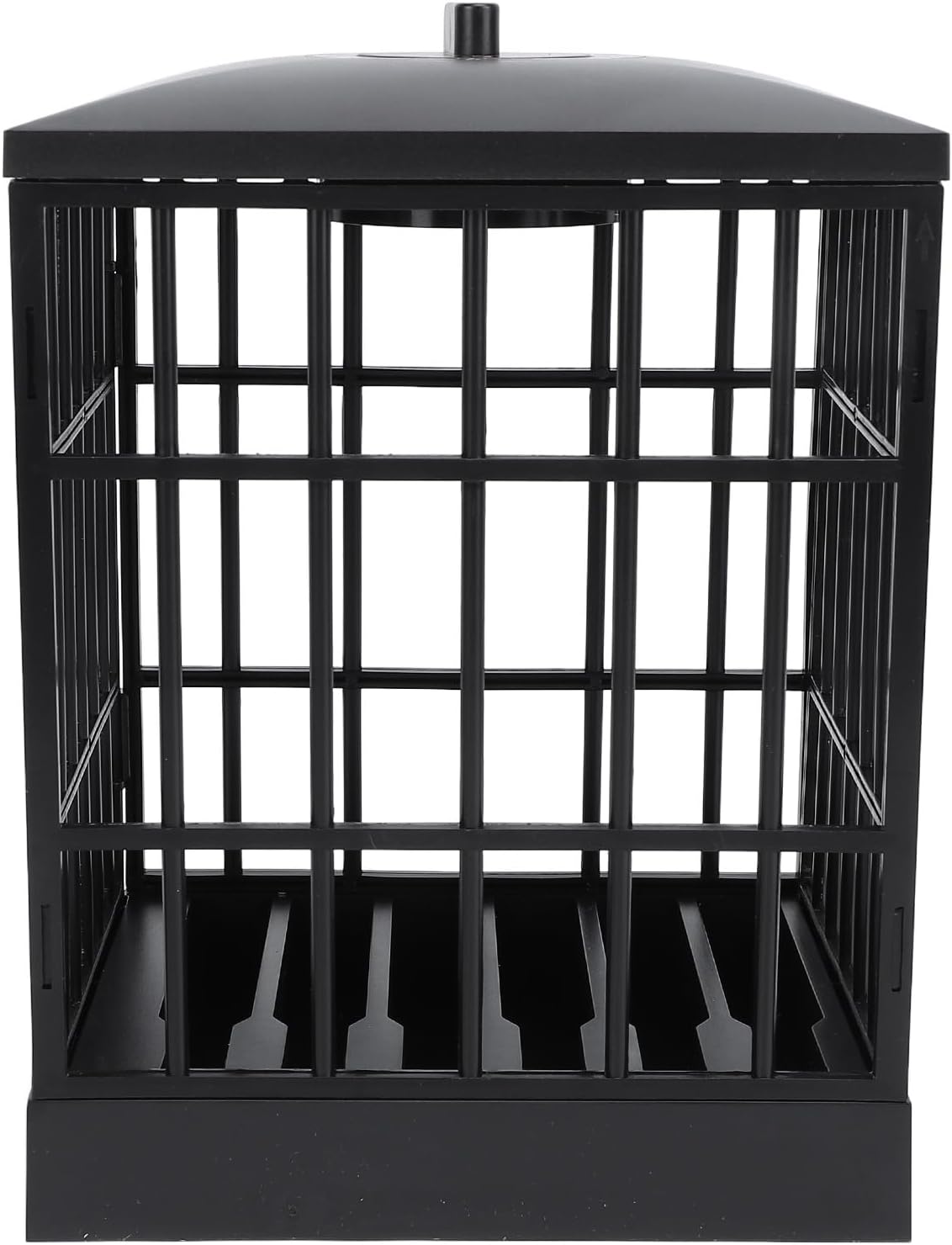 Mobile Phone Cage with Lock Key, Cell Phone Jail Lock Box, Self Control Screen Time Limiting Fun, Talk Instead of Tap, 15x19x13cm (All Black)