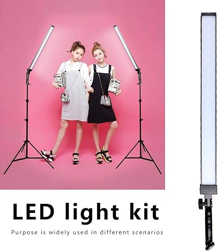 Miniatura 5 de Kit de iluminación LED para estudio de fotografía, luz ajustable, luces eléctricas profesionales con soporte de luz, trípode, captura de video