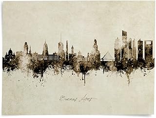 Buenos Aires Argentina Skyline Art Print (A4 poster) -9226