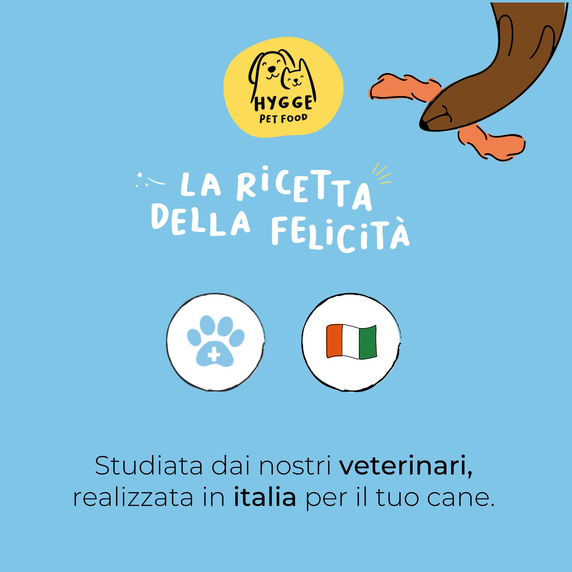 Hygge Dog Bundle Relax – Rutina calmante para perros apetecible | 2 galletas buenas noches, 2 x Stay Calmino, 2 x Topper Relax Complex | 100% natural, fabricado en Italia | Solución completa contra la