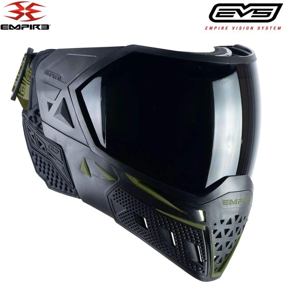 Empire EVS Thermal Paintball Mask/Goggle - 2 Thermal Lenses - Black/Olive : Sports & Outdoors