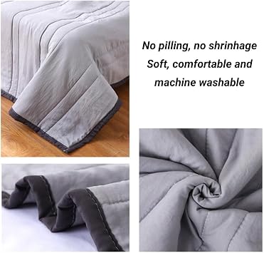 Summer Cooling Comforter, Breathable Cooling Blanket, Lightweight Cooler Quilt, Throw Blanket, for Hot Sleepers Night Sweats, Fabric for Bed