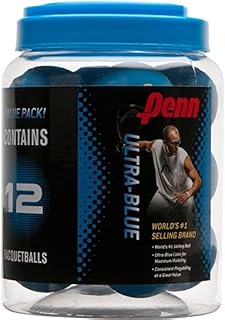 Penn Ultra-Blue Racquetballs - 12 Ball Canister