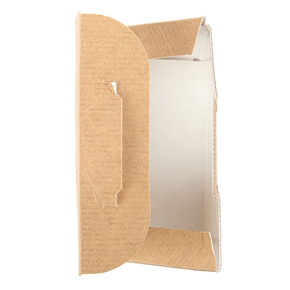 García de Pou - 100 unité Boîtes Avec Fenêtre Pour "Tortilla" 'Thepack' 220 G/M2 + Opp 9,2X5,1X9,2/12,5 Cm Naturel Carton Ondulé Nano-Micro