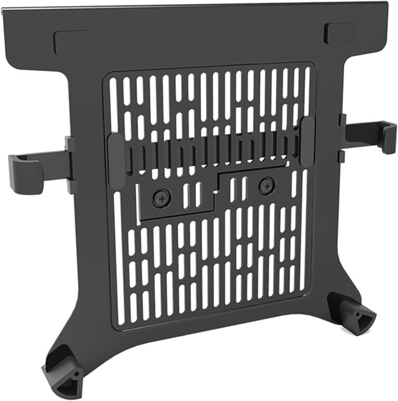 Laptop Mount Tray Holder Arm Mount Attachment Vented Notebook Tray Expandable Clamps for 17" Notebooks Bracket