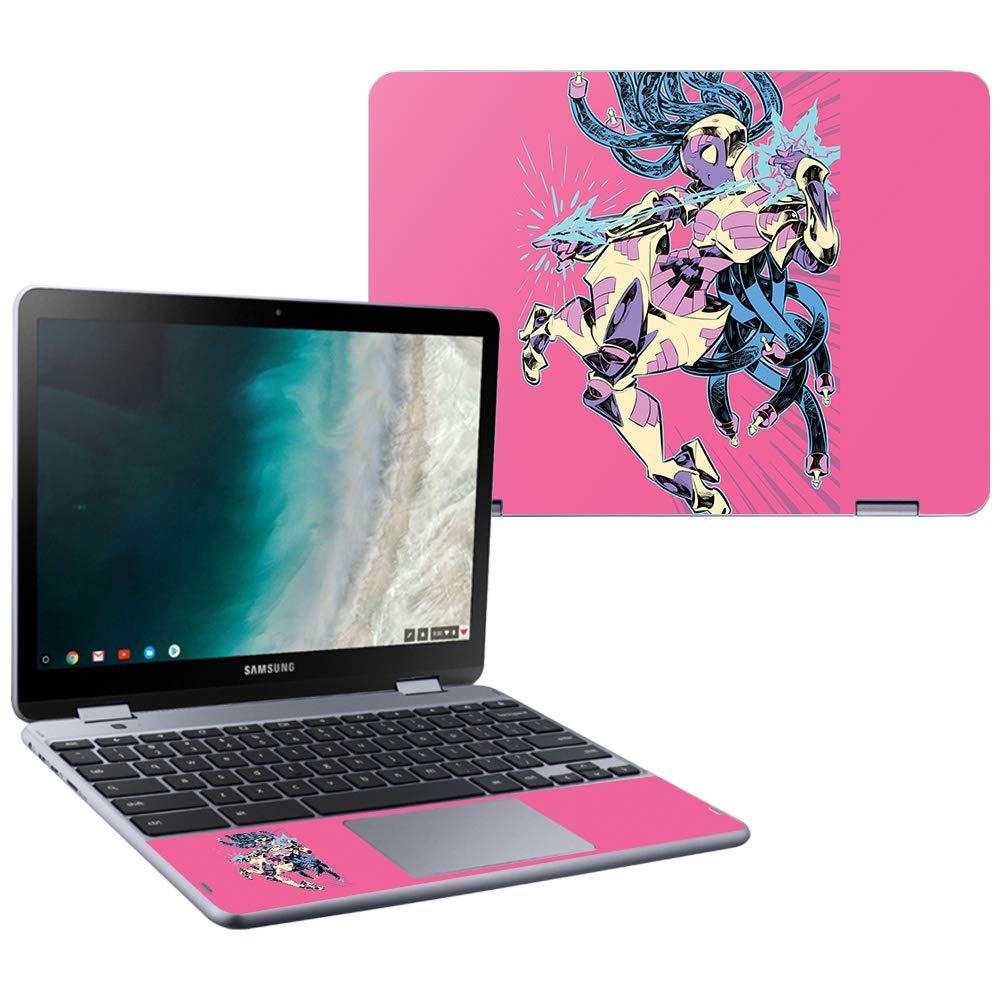 MightySkins Skin Compatible with Samsung Chromebook Plus LTE (2018) - Robot Creature | Protective, Durable, and Unique Vinyl wrap Cover | Easy to Apply, Remove, and Change Styles | Made in The USA