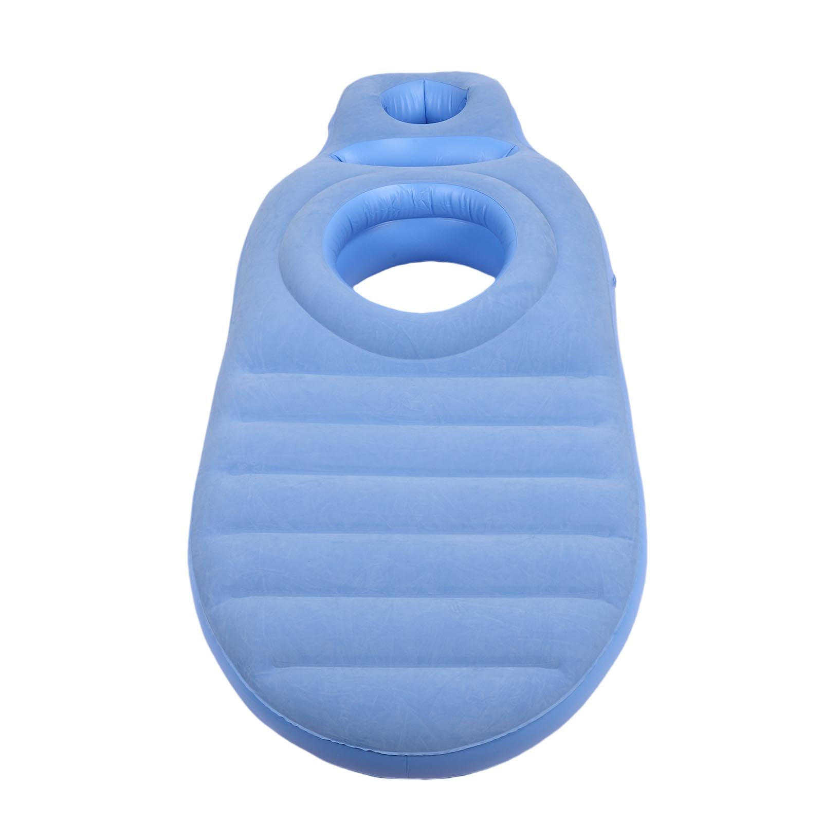 Almohada de Cuerpo Completo con Orificio para el Vientre, Almohada de Maternidad Inflable para Dormir, Flotador de Piscina, Soporte Ligero de PVC Gris