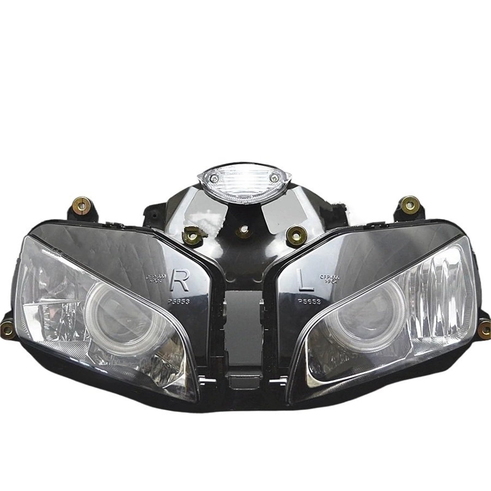 Dirt Bike przednie światła Motocykl Head Light Pasuje do CBR600RR F5 2003-2006 motocykl LED lekki reflektor Hi Lo reflektor montaż reflektorów