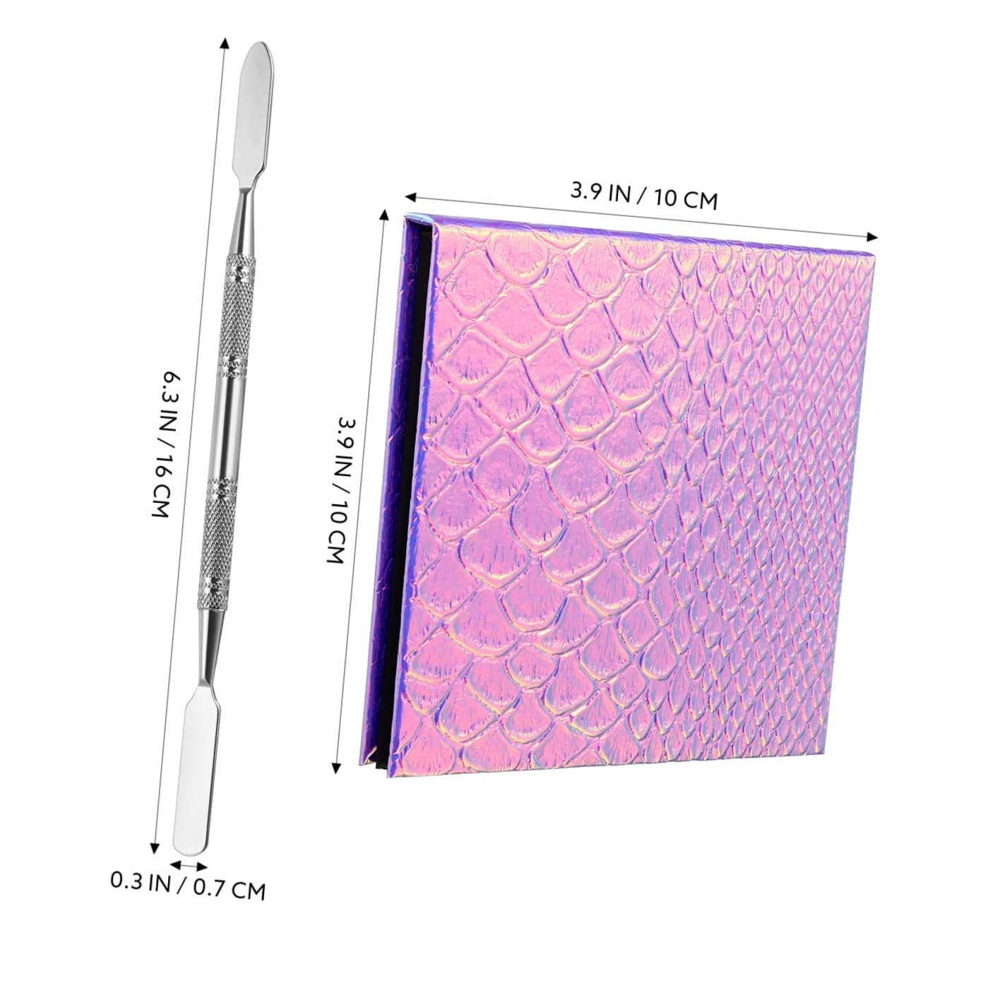 MAGICLULU 3juegos Paleta De Maquillaje Magnética De Metal Con Espátula Para Sombras Labios Portátil Para y