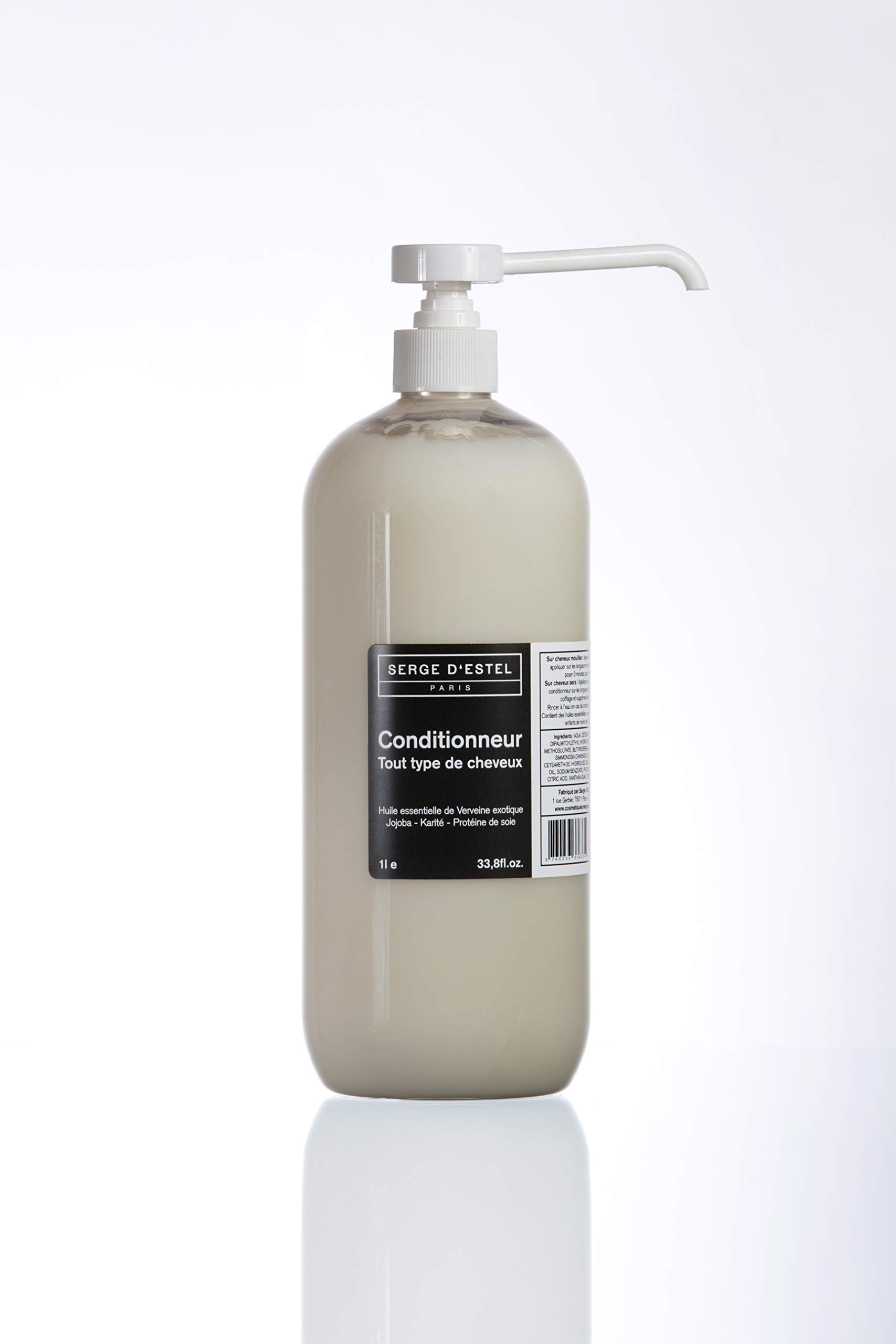 SERGE D'ESTEL PARIS Après Shampoing Tout Type de Cheveux 1L Soin Démêlant Lissant Nourrissant et Hydratant. Convient à Tous Les Types de Cheveux