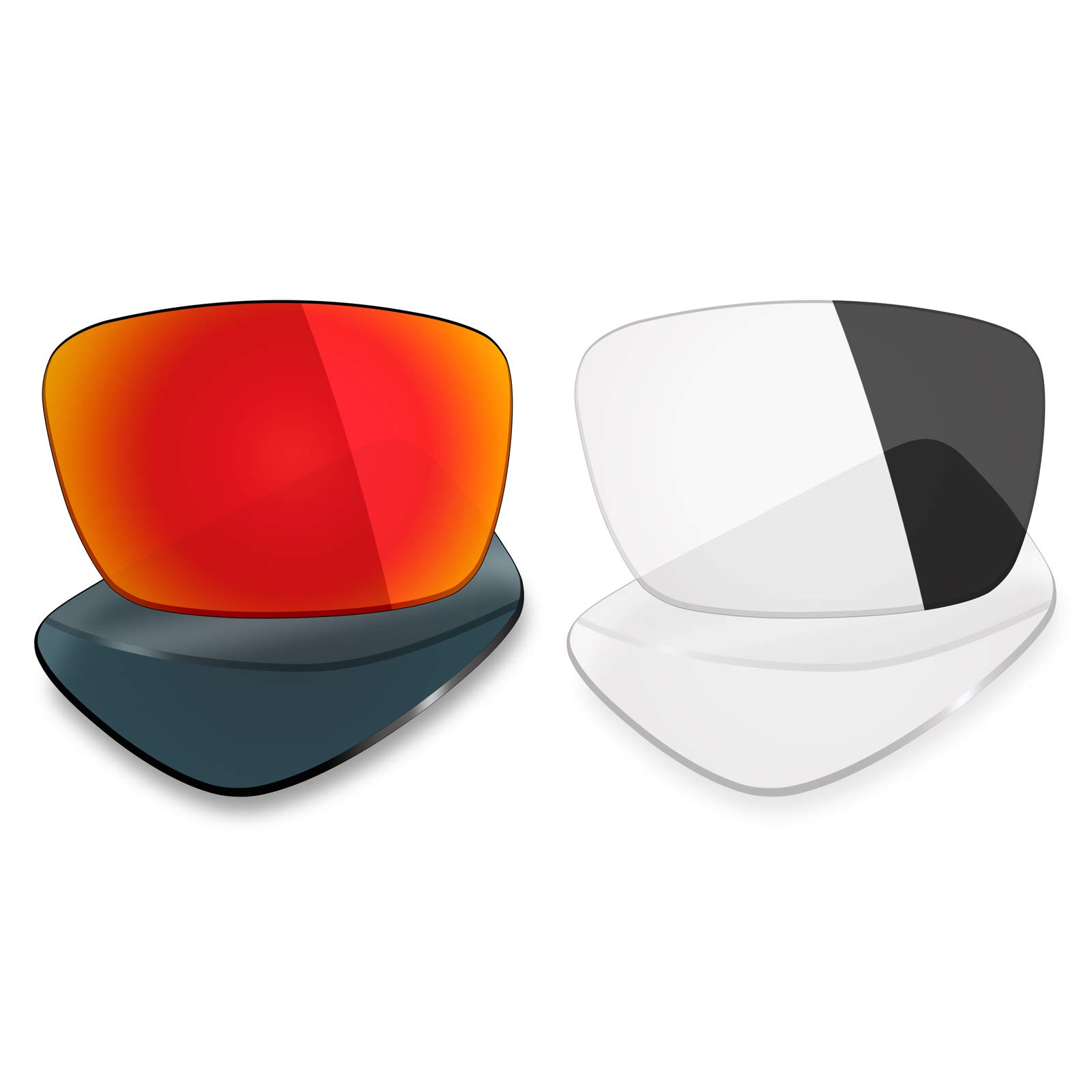 Mryok 2 Pair Polarized Replacement Lenses for Oakley Fuel Cell Sunglass - Options