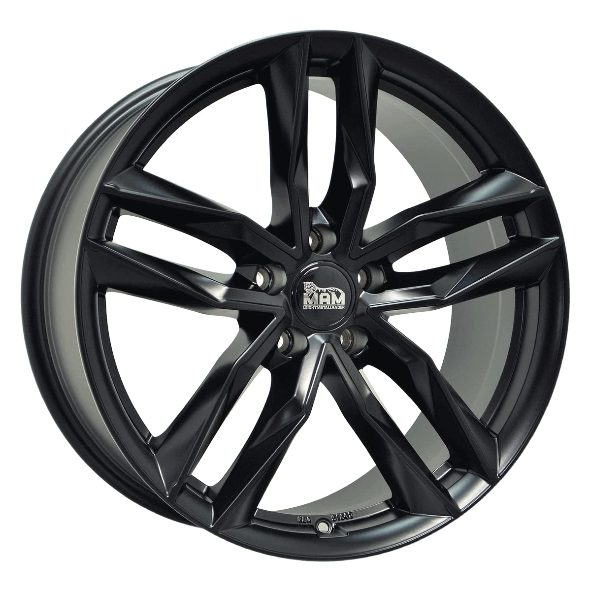 MAM Llantas de aleación RS3 7JX16 5/112 ET48 66.6 mate negro pintado