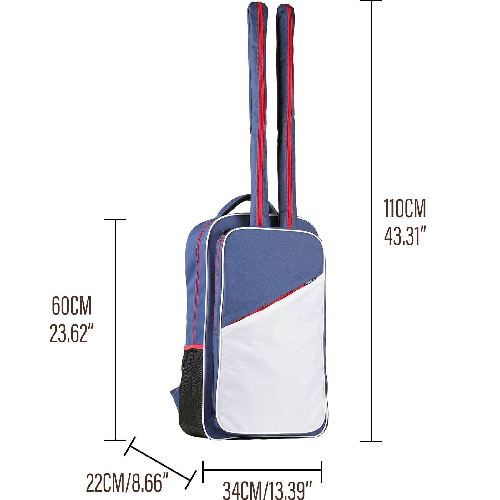 Aufbewahrungstasche für Epi-Säbel und Folienausrüstung – tragbarer Hema-Schwert-Rucksack für Zäune, Schwert, Anzug und Maske
