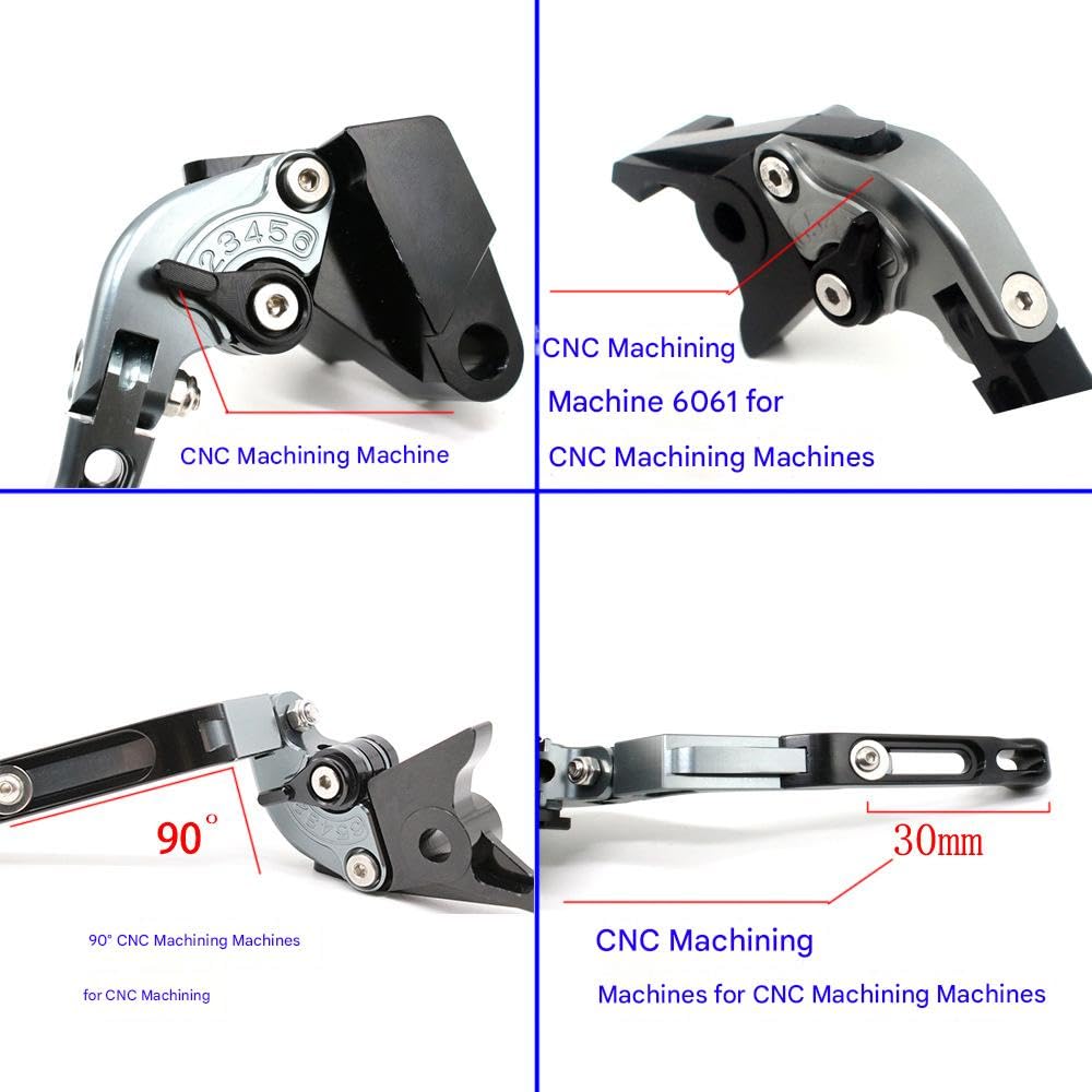 1 Paio Leve Freno Frizione Moto Pieghevole per Honda CB500 Hornet 500 2024-2025, Coppia Leve Freno e Frizione Moto Alluminio Regolabili Pieghevoli,Purple