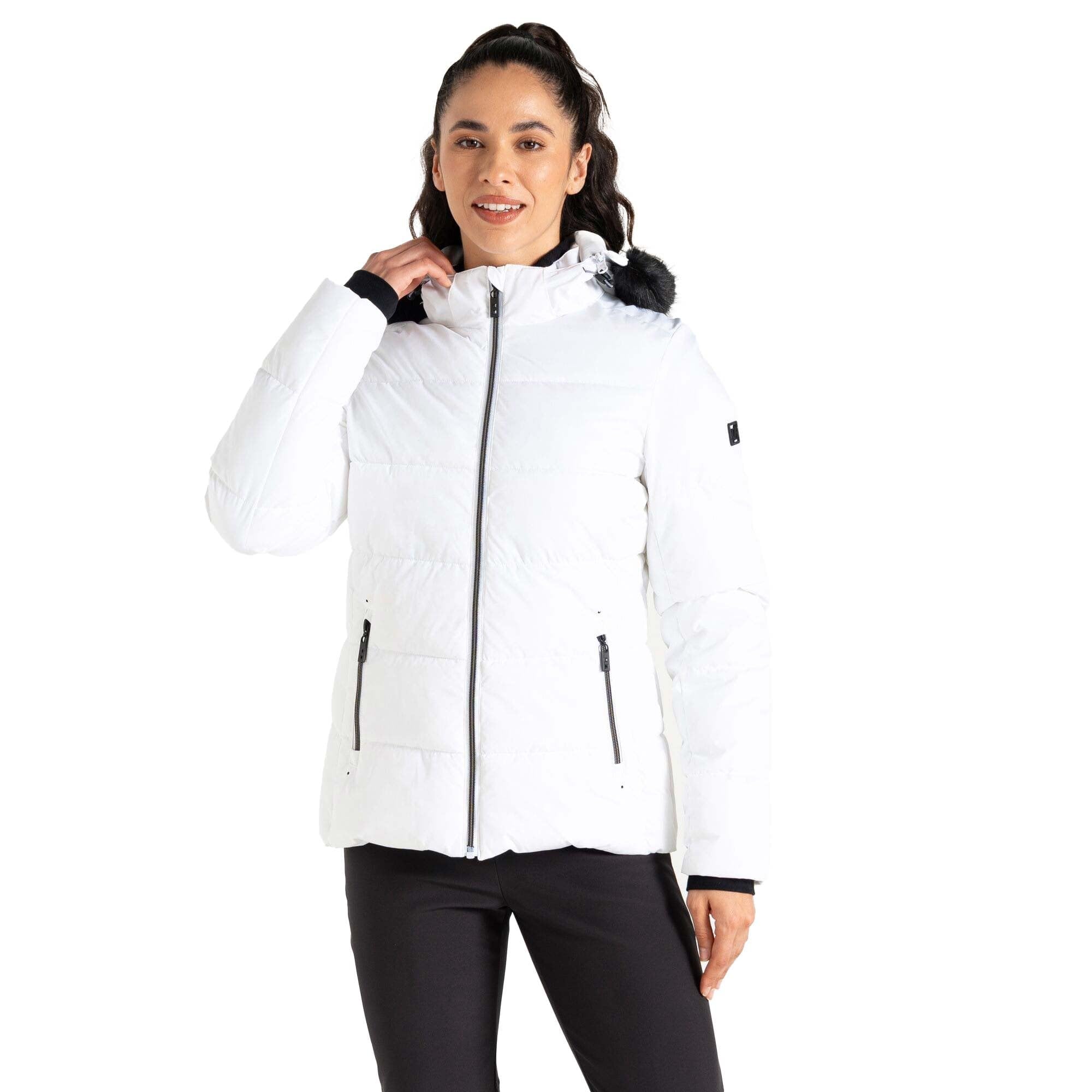 Dare 2B Womens/Ladies Glamorize V Ski Jacket (18 UK) (White)