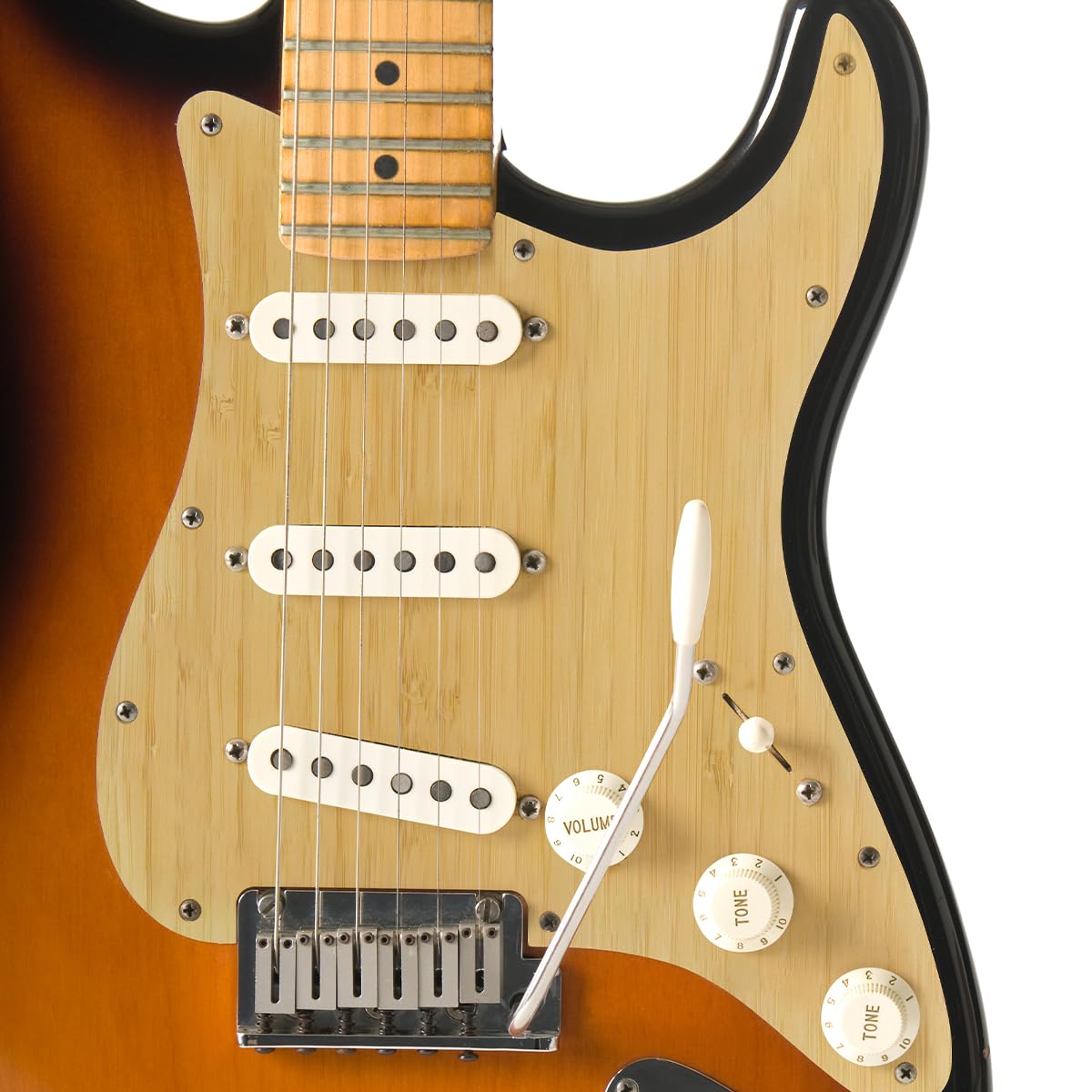 Amazon | Domofa Bamboo SSS Strat Electrick ギター ピックガード