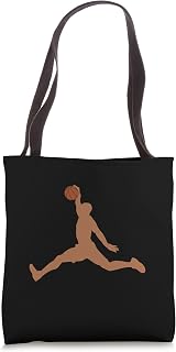 Melanin Basketball Player Dunk Black History Month BLM Sport Tote Bag