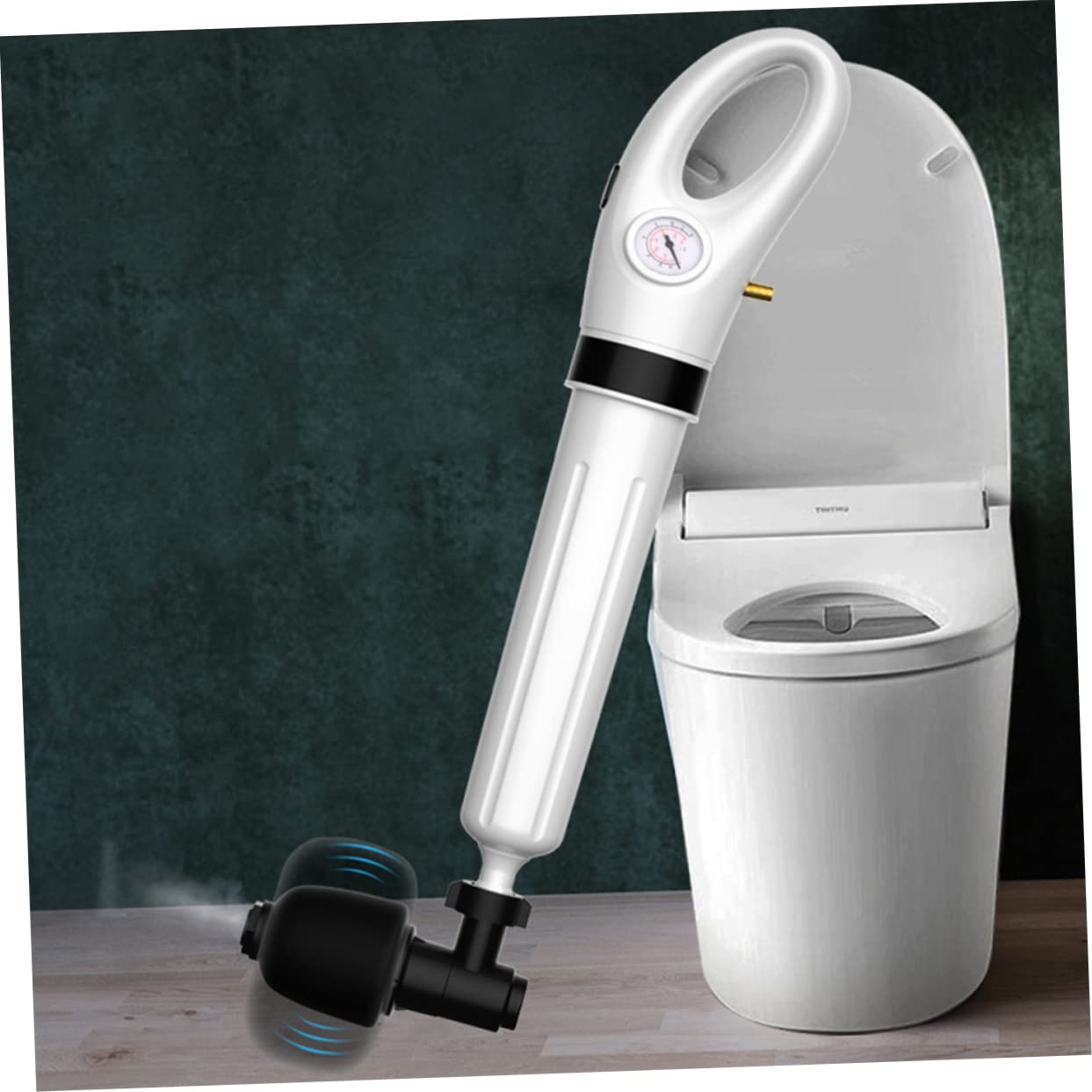 Déboucheur de Toilettes en Plastique Blanc pour Nettoyage et Désobstruction