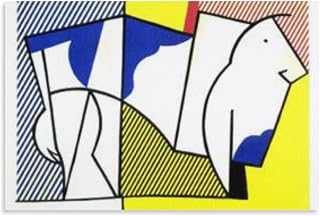 ANMIANDUO Cubism Roy Lichtenstein Bull III Poster Cool Artworks Painting Wall Art Canvas Prints Hanging Picture Home Decor Posters Gift Idea 08x12inch(20x30cm)