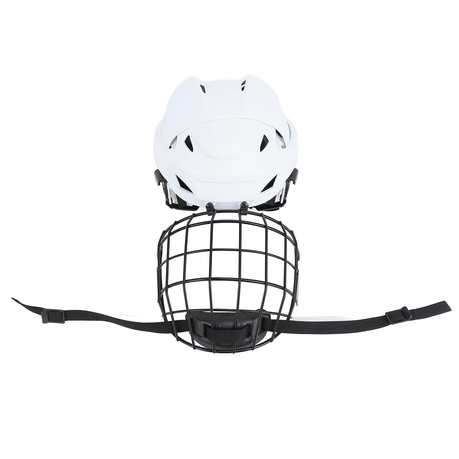 RiToEasysports Casque de hockey, combo avec cage, casque de protection de hockey sur glace avec cage pour sports de hockey sur roulettes