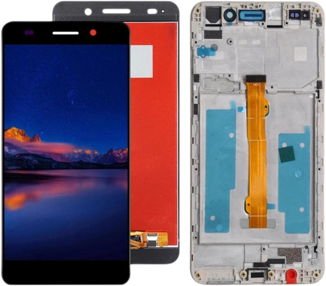 SHOWGOOD 5.5'' Screen for Huawei Y6 II CAM-L23 L03 L21 AL00TL00 LCD Display Touch Screen Digitizer Assembly for Huawei Y6 2 LCD Screen (Black with Frame)