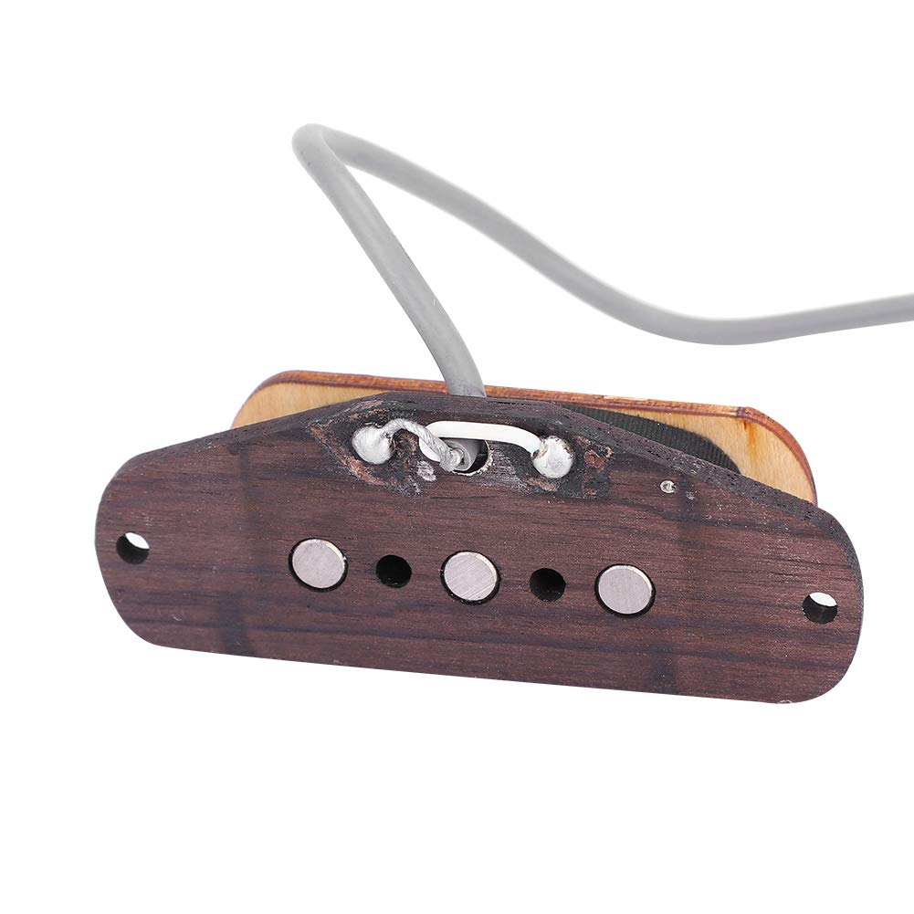 3 String Guitar Pickup for Cigar Box Bass with Output Jack Maple Body Electric Instrument Repair Part, Default - Image 2