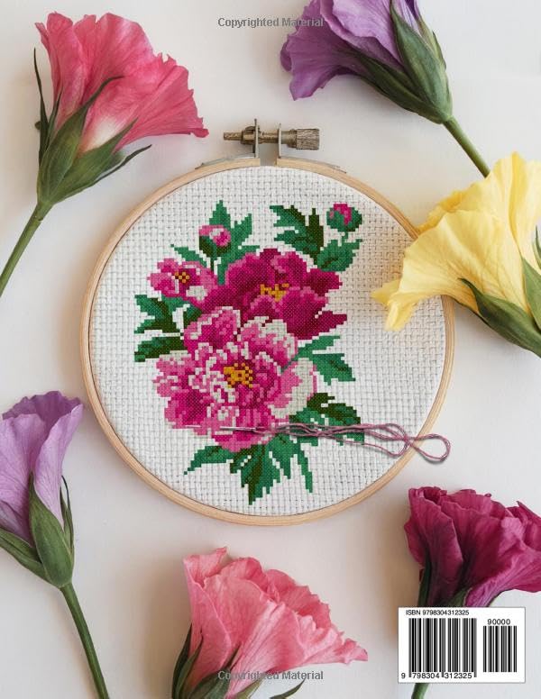 Image of Flower Cross Stitch Patterns: The Largest Collection of Over 200 Gorgeous Floral Designs for Every Style